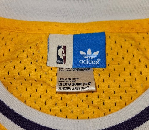 Los Angeles Lakers Magic Johnson Hardwood Classics Jersey #32 SZ XL YOUTH STITCH - Picture 4 of 7