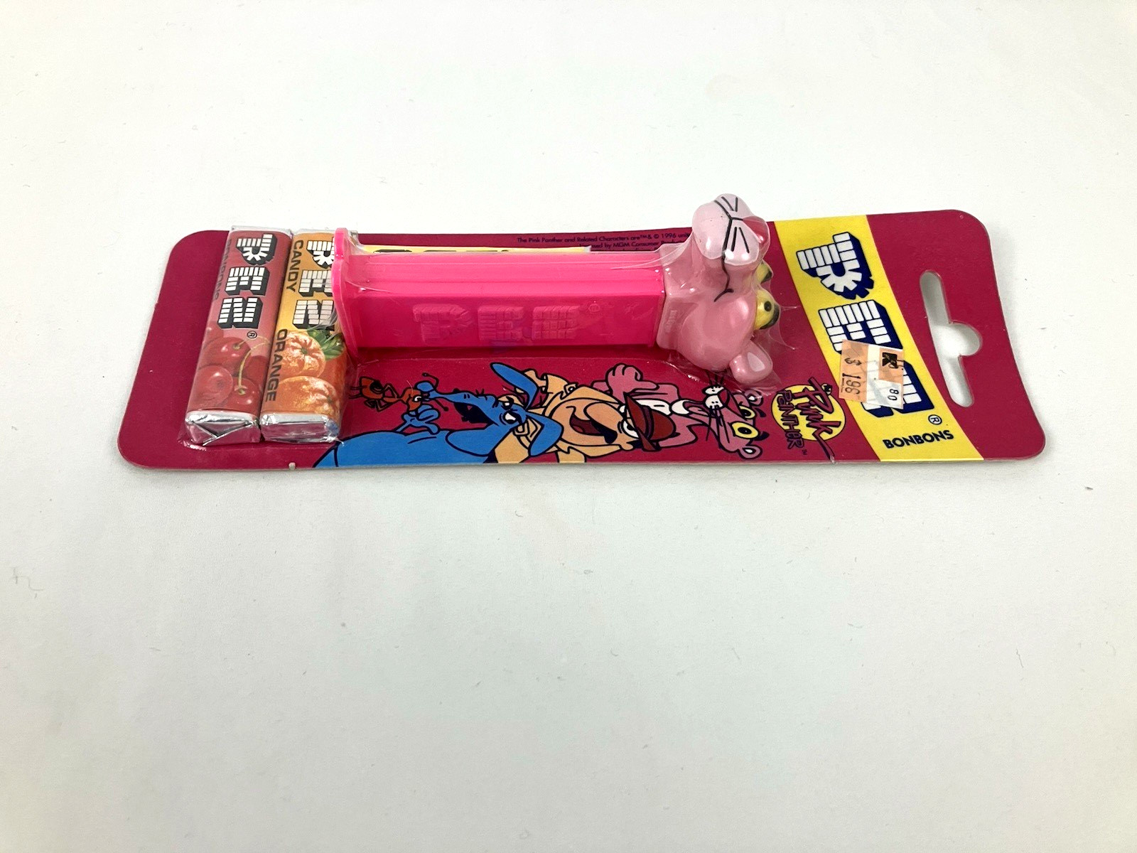 Lot of 2 Pez Pink Panther Bonbons European, Pink Panther & Aardvark (1997) New
