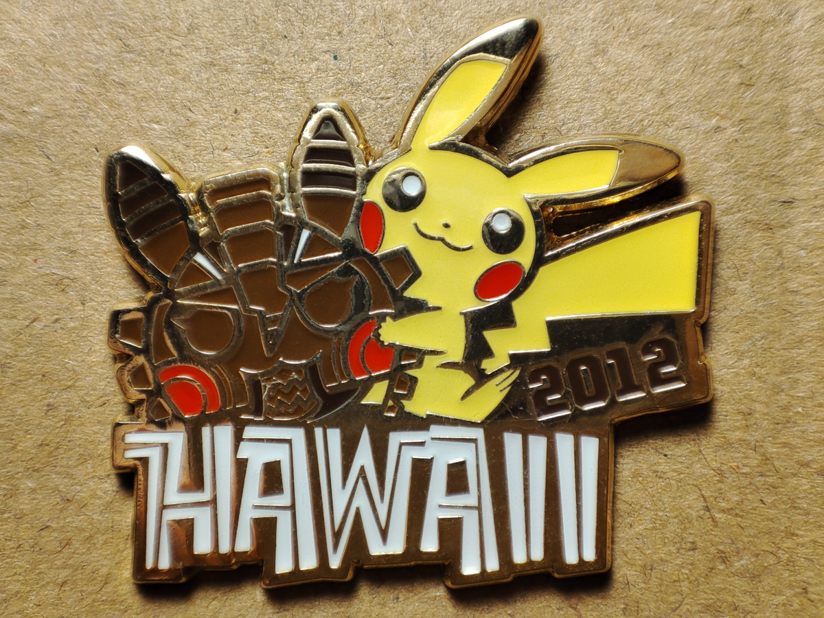 Pokemon TCG Hawaii Pikachu 2012 Enamel Pin Official Nintendo