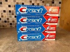 LOT OF 4 CREST CAVITY PROTECTION FLUORIDE ANTICAVITY TOOTHPASTE 5.7OZ N3-1 0.65 per gallon