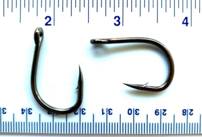 4x Ganci Esca Viva Forte Anellato – Nero Nichel, 9 Misure, 84 Ganci Da Pesca Totali