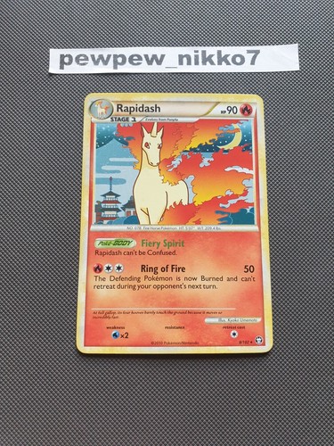 Rapidash - 8/102 - Holo Rare HGSS - Triumphant - Pokemon