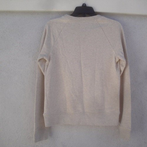 J. Crew Crewcuts for Kids 100% Cotton Beige L/Sleeve w/ Printed RED LOVE XL NEW - Picture 3 of 3