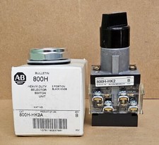 Allen Bradley 800H-HK2AHEAVY DUTY SELECTOR SWITCH 2 POSITION BLACK KNOB