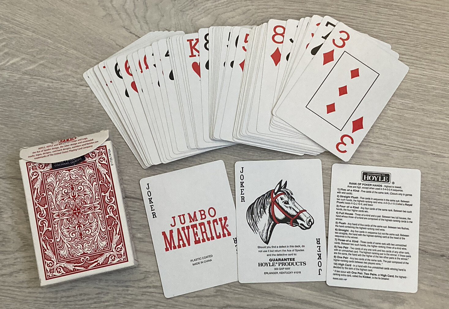 Maverick Jumbo Index Playing Cards Horse Joker SCARCE EBay Maverick Jumbo Index Playing Cards Horse Joker SCARCE EBay
