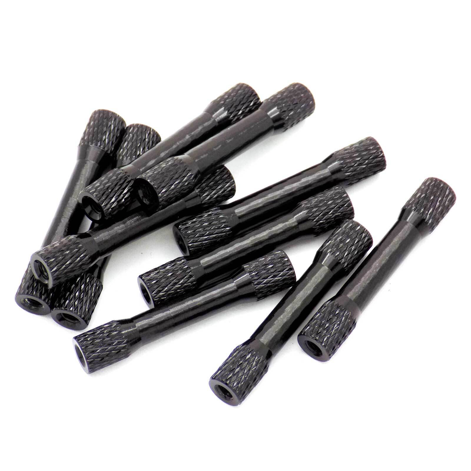 10pcs 35mm M3 Aluminum Standoff Spacer Knurled (Black) 649275688287 eBay