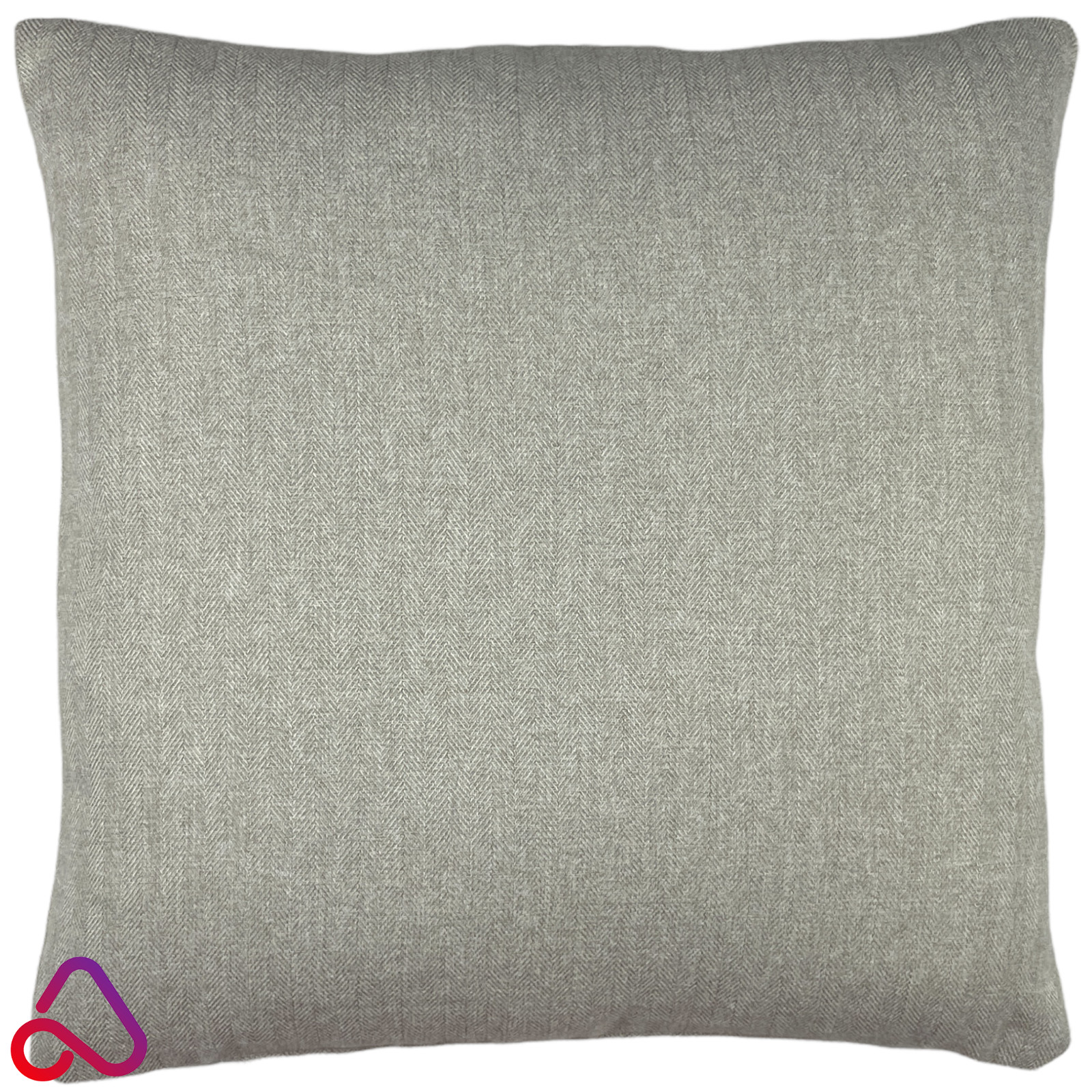 Herringbone Tweed Cushion With Removeable Insert Wool Like Sofa Bed Chair Back