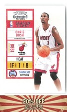 2010-11 Playoff Contenders Patches #92 Chris Bosh Miami Heat