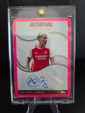 2023-24 Topps Arsenal Forever Womens Lina Hurtig Pink Auto Autograph #AW-LH /75