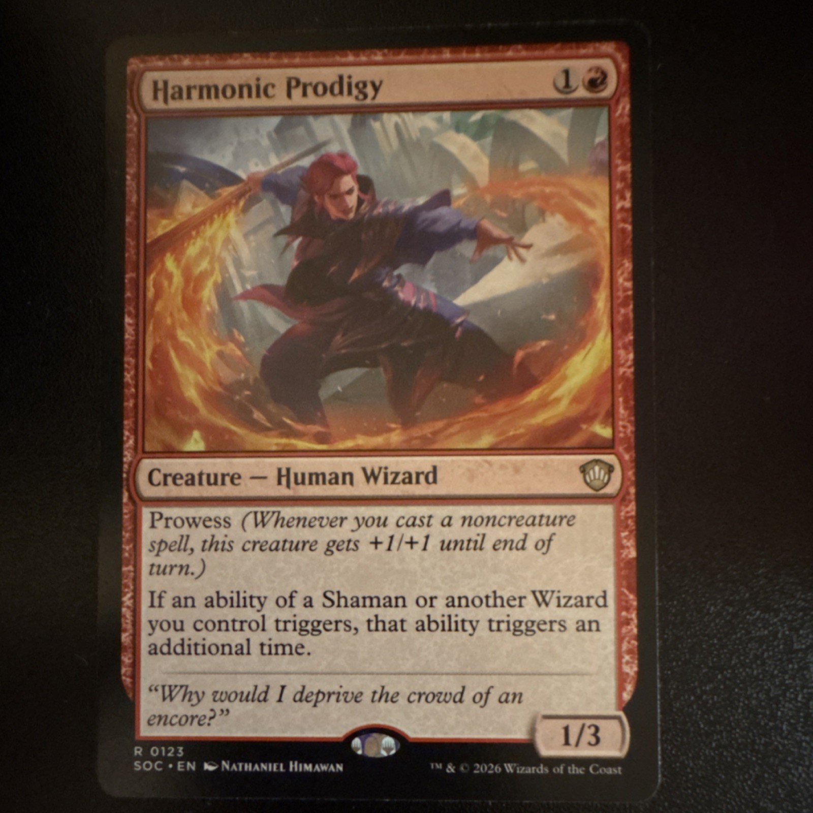 Wizards of the Coast Harmonic Prodigy Rare Modern Horizons 2 Red Card