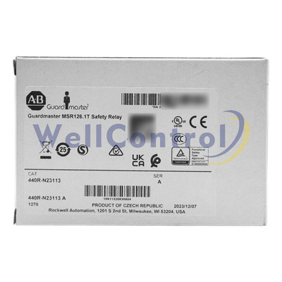 New Sealed 440R-N23113 Allen Bradley Guardmaster MSR126.1T Safety Relay