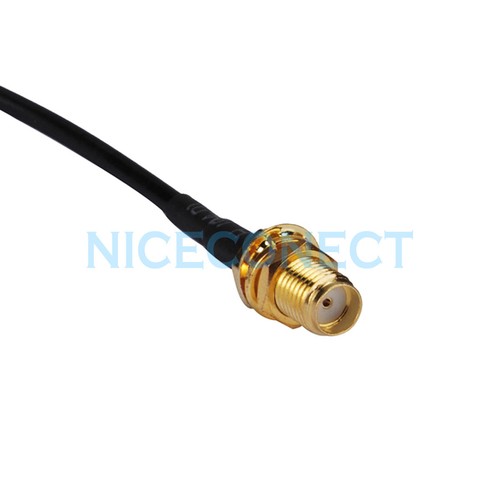 SMA Female to F Type Female Jack Connector RF Pigtail RG174 Jumper Coax Cable - Picture 3 of 3