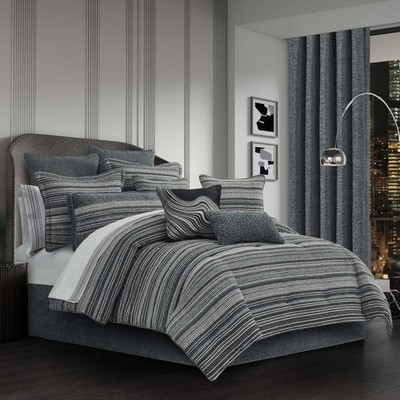 Parallel Slate 4 Piece Comforter Set