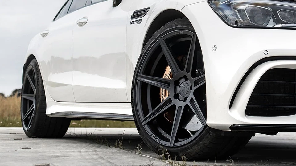 F20x10.5/R20x11.5"Staggered Ferrada Wheels F8-FR7 Matte Black Flow Formed (A01) Foto 2 de 4