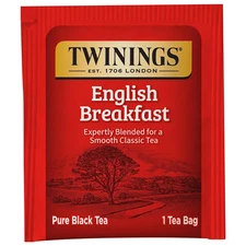 Twinings English Breakfast Black Tea, 50 Individually Wrapped Tea Bags
