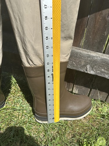 Simms GORE-TEX Chest Fishing Bootfoot Waders Mens Large Long Felt Sole Vintage - Picture 18 of 22