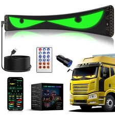 LED Eyes for Car Windshield, 1Pc 52.36"x7.56" Devil Eyes Light, Flexible Prog...