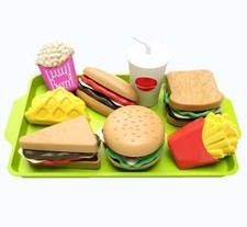 Kids Pretend Play Food Sets Fake Toddler Play Kitchen Accessories Sandwich Toys