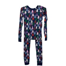 Hanna Andersson Kids Pajamas Organic Cotton Christmas Trees Sleepwear Set Sz 14