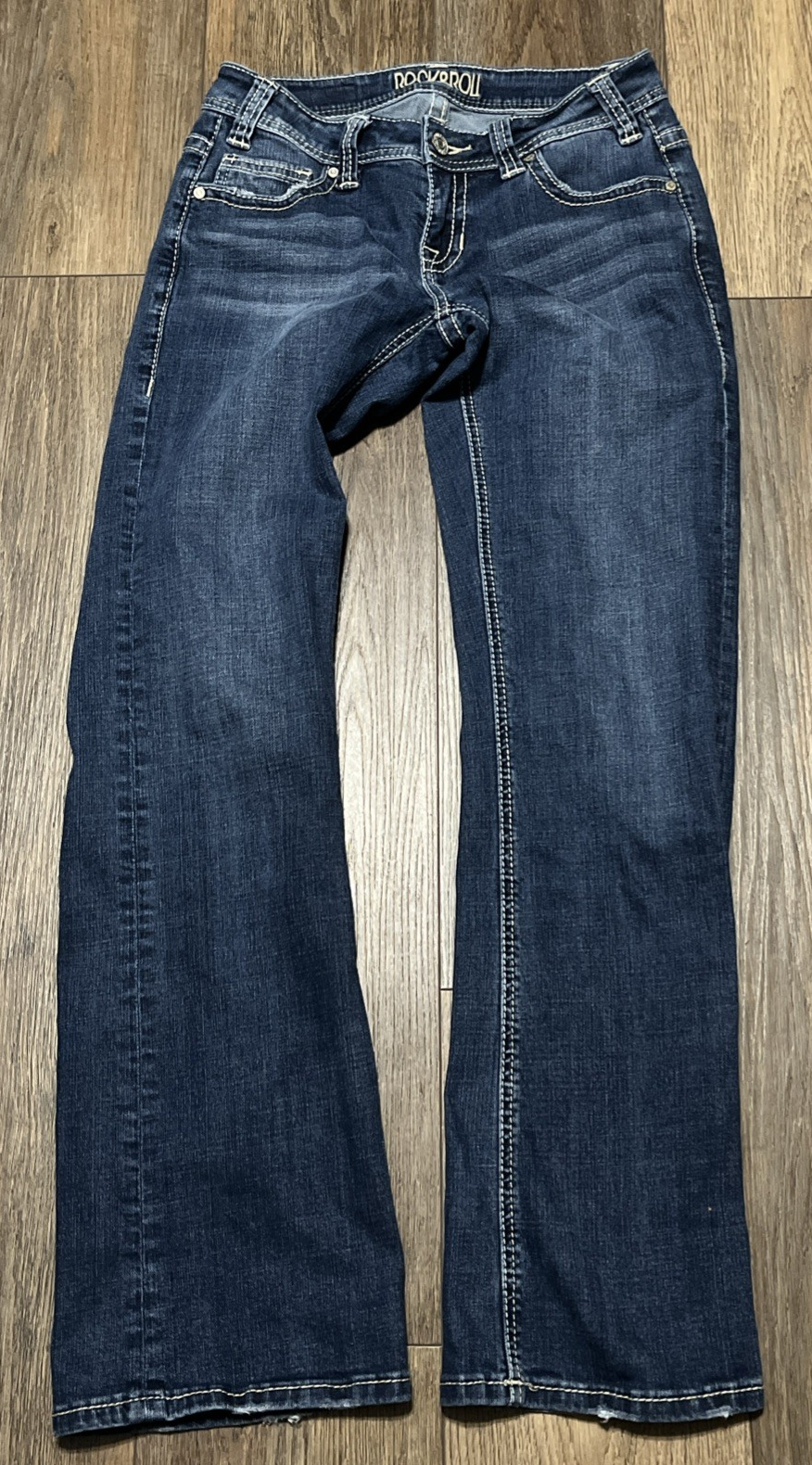 Rock&Roll Denim Cowgirl Riding Jeans Womens 27x31(27x32TAG) Bootcut