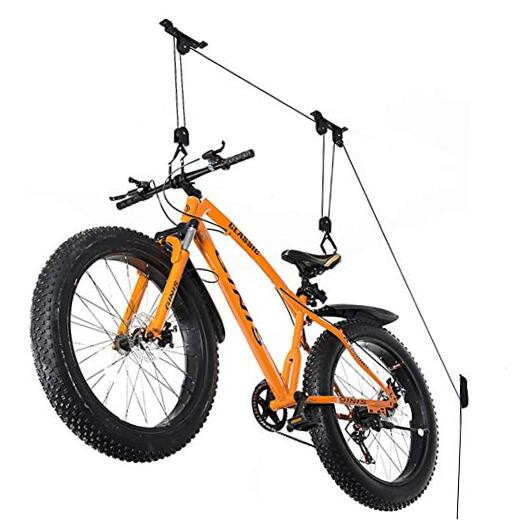 Bike Ceiling Mount Lift Hanger Metal Storage Rack for Garage Indoor 1 Pack