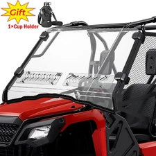 Vented Front Full Windshield For 2021-2025 Honda Pioneer 520 Pioneer 500 2017-20