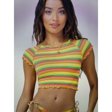 NWT l Space Wildflower Rashguard Swim top XS