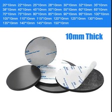 Gummiklotz Rund Gummimatte Gummipuffer Gummi Scheiben 10mm Dick Selbstklebende