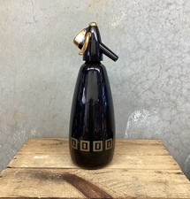 Vintage 1960’s Black/Gold BOC Sparklets Executive Soda Siphon