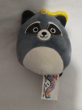 Squishmallows Randy The Raccoon 3.5 Inch bag Clip  Kawaii Plush Toy ex con (I)