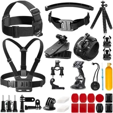 Versatile 42-in-1 Accessories for Action Cameras - Enhanced Creative Freedom