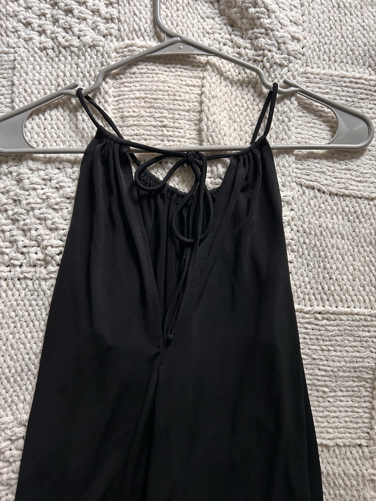 BCBGeneration Black Mini Halter Spaghetti Strap D… - image 2