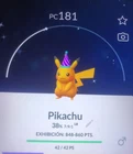 Trade✨shiny Pikachu Purple Party Hat ✨Pokemon (Reg. Trade)