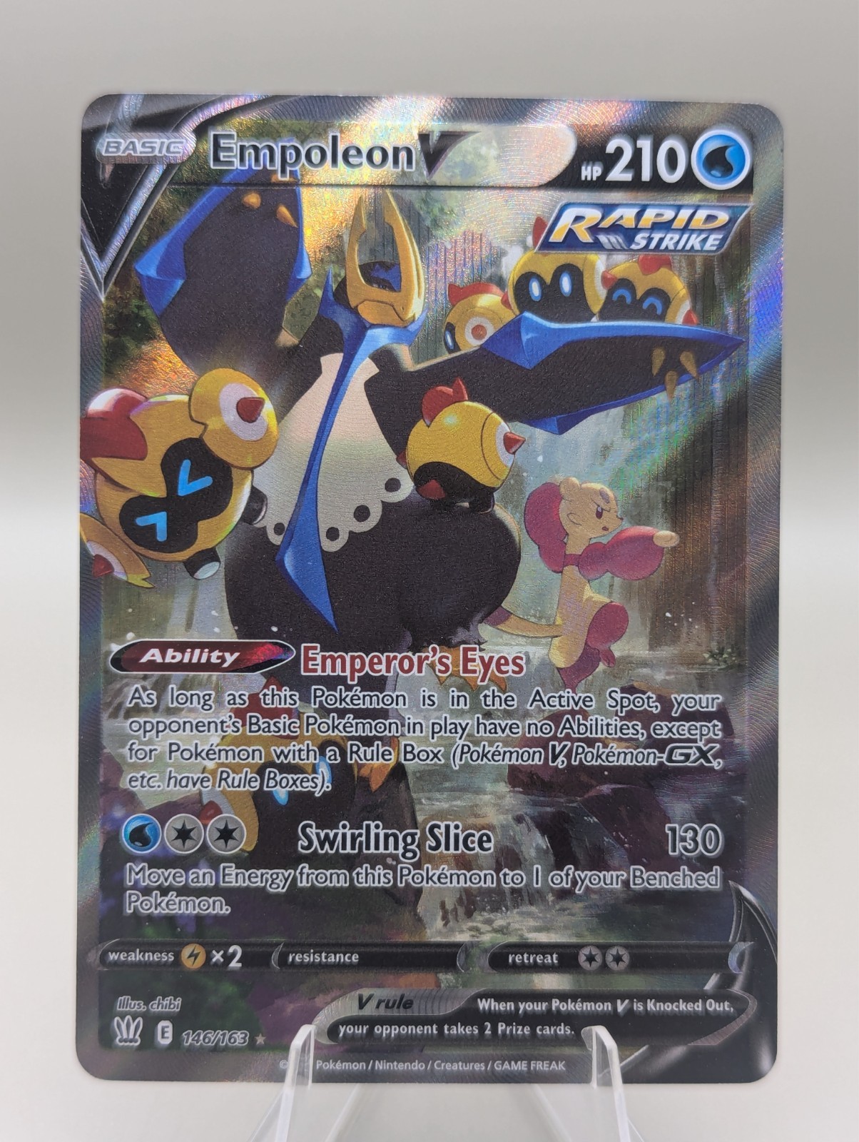 Empoleon V 146/163  Battle Styles Holo Pokemon