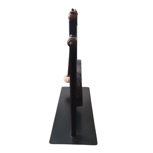 Asiatischer Gong Wohndeko Schwarz, Bronze & Holz Wohndeko - Bild 2 von 7