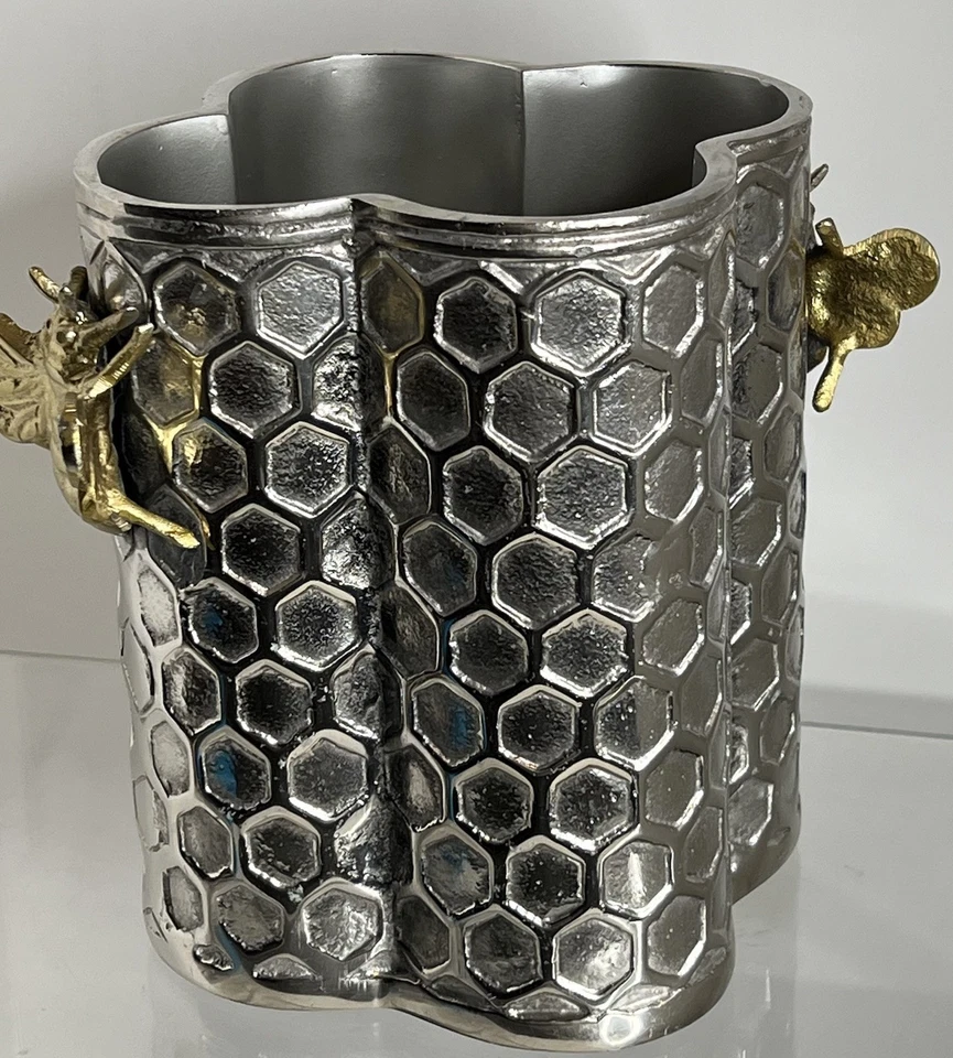 Enfriador de vino Culinary Concepts Gold Bee Honeycomb Foto 4 de 4