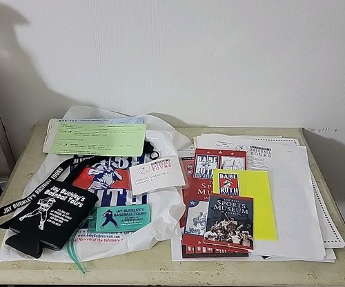 Baseball Tour Lot Ephemera Babe Ruth Jay Buckley's Tours - Picture 1 of 13