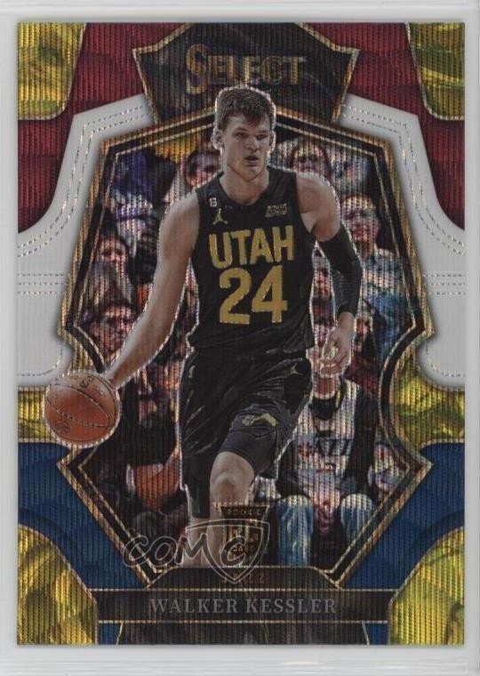 2022-23 Panini Select Premier Level Tri-Color Prizm Walker Kessler #187 0e9i