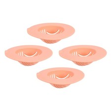 4Pcs Silicone Sink Strainer Kitchen Sink Drain Strainer Drain Stopper Pink