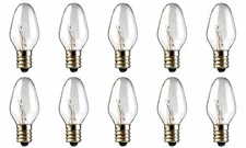 CEC Industries #7C7 130V Bulbs, 130 V, 7 W, E12 Base, C-7 shape (Box of 10) 