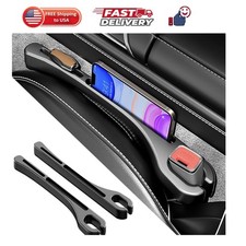 2026 Upgrade 2PCS Car Seat Gap Filler with Phone Holder,Multi-Function Car S...