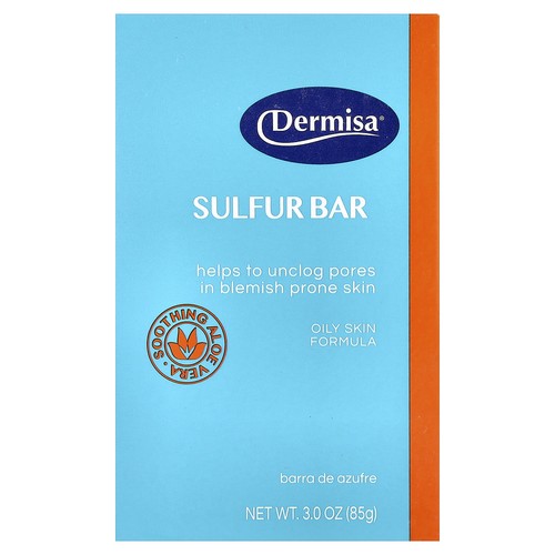 Sulfur Bar Soap, For Oily Skin, 3 oz (85 g)