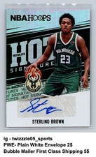 2017-18 Hoops #HSR-SB Sterling Brown Hot Signatures Rookies