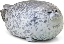 Seal Pillow, Kawaii Chubby Blob Seal Plush Pillow Stuffed Cotton Plushies Animal