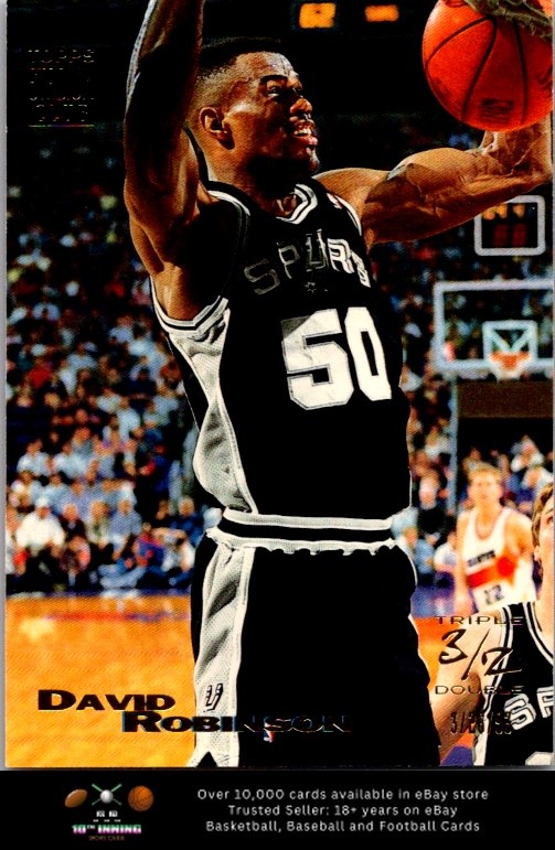 David Robinson #10 Basketball Cards 1993 Stadium Club trading card — raw and PSA graded price guide