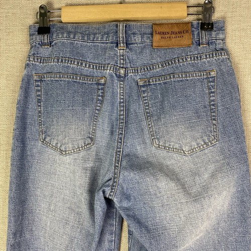 Vintage Lauren Jeans Co Ralph Lauren Caprihose Damen 6 Petite Blue Denim - Bild 7 von 9
