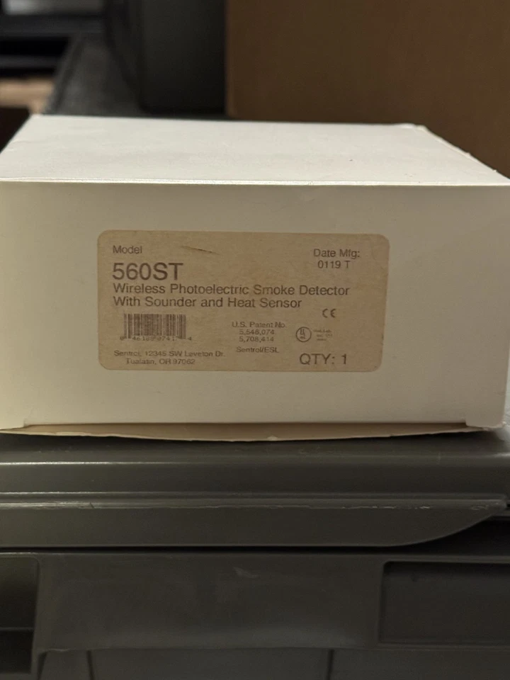 Detector de humo fotoeléctrico inalámbrico Sentrol 560ST (sonido y calor) ¡Nuevo!! Foto 3 de 3