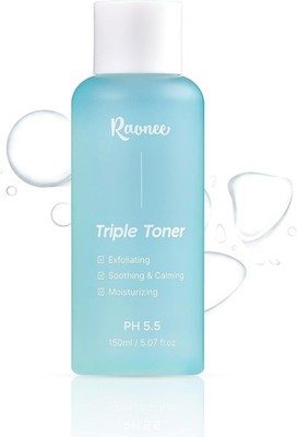 K-Beauty Triple Toner with AHA BHA PHA - Exfoliating & Hydrating 5.07 fl. oz