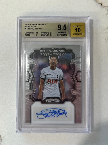 Heung-Min Son Auto 2023-24 Panini Prizm Premier League - Spurs Gem Mt BGS 9.5 