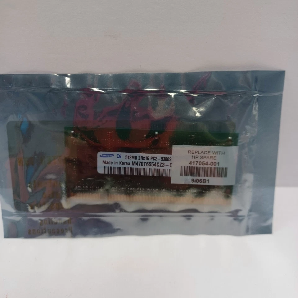 HP 512MB DDR2 PC2-5300 Memory Module - Image 2 of 3